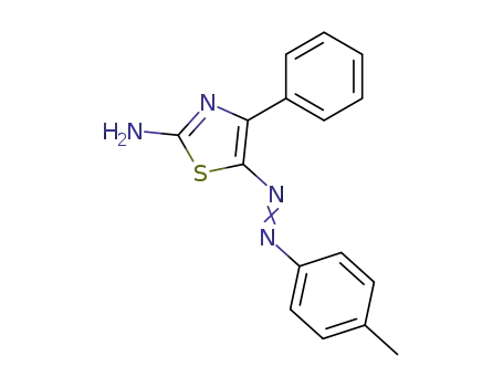 Molecular Structure of 59775-82-5 (2-Thiazolamine, 5-[(4-methylphenyl)azo]-4-phenyl-)