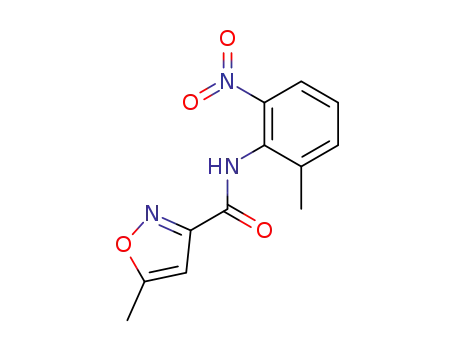 Molecular Structure of 145440-94-4 (5-methyl-N-(2-methyl-6-nitro-phenyl)oxazole-3-carboxamide)