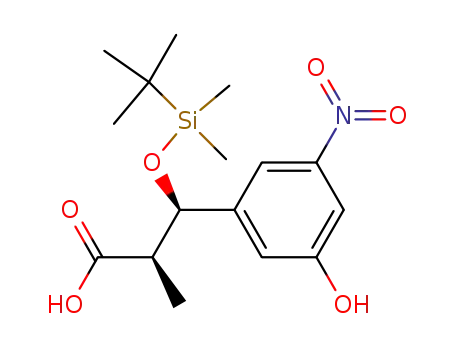 (2R,3R)-3-(tert-Butyl-dimethyl-silanyloxy)-3-(3-hydroxy-5-nitro-phenyl)-2-methyl-propionic acid