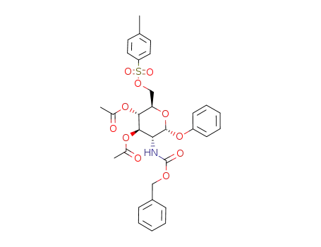 Acetic acid (2R,3S,4R,5R,6R)-3-acetoxy-5-benzyloxycarbonylamino-6-phenoxy-2-(toluene-4-sulfonyloxymethyl)-tetrahydro-pyran-4-yl ester