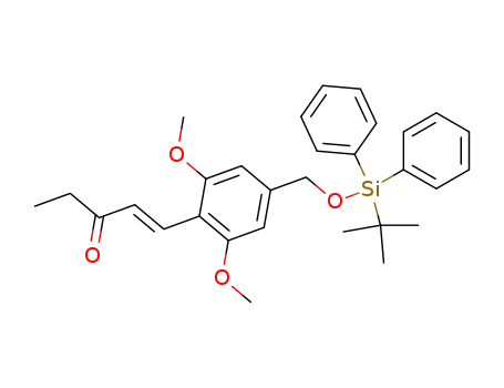 1-{4-[(1,1-dimethylethyl)diphenylsilyloxymethyl]-2,6-dimethoxyphenyl}pent-1-en-3-one