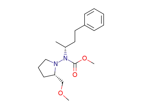 Molecular Structure of 107300-18-5 ((2S,2''R)-1-[N-methoxycarbonyl-N-(1-methyl-3-phenylpropyl)amino]-2-(methoxymethyl)pyrrolidine)