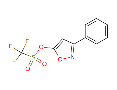 Molecular Structure of 454253-30-6 (trifluoromethanesulfonic acid 3-phenyl-isoxazol-5-yl ester)