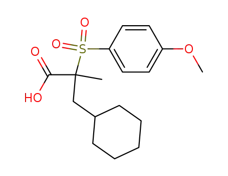Cyclohexanepropanoic acid, a-[(4-methoxyphenyl)sulfonyl]-a-methyl-