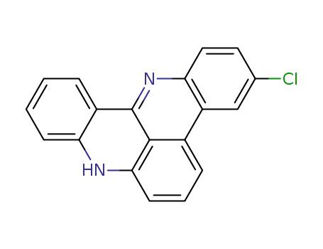 Molecular Structure of 198025-90-0 (3-Chloro-8H-quino(4,3,2-kl)acridine)