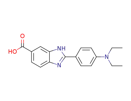 Molecular Structure of 352223-37-1 (2-(4-Diethylaminophenyl)-1H-benzimidazole-5-carboxylic acid)