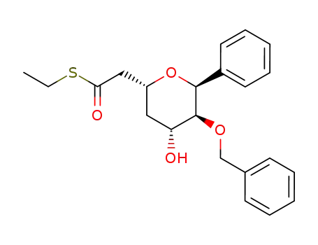 (2R,4R,5S,6S)-(5-benzyloxy-4-hydroxy-6-phenyltetrahydropyran-2-yl)thioacetic S-ethyl ester
