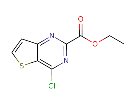 Molecular Structure of 319442-18-7 (Ethyl 4-chlorothieno[3,2-d]pyrimidine-2-carboxylate)