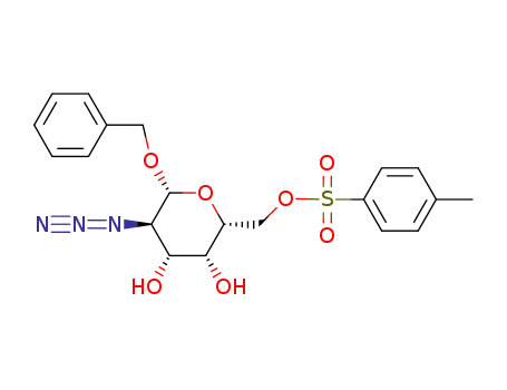 Toluene-4-sulfonic acid (2R,3R,4R,5R,6R)-5-azido-6-benzyloxy-3,4-dihydroxy-tetrahydro-pyran-2-ylmethyl ester