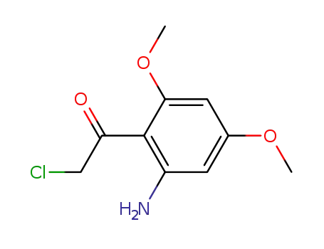 Molecular Structure of 132257-02-4 (Ethanone,  1-(2-amino-4,6-dimethoxyphenyl)-2-chloro-)