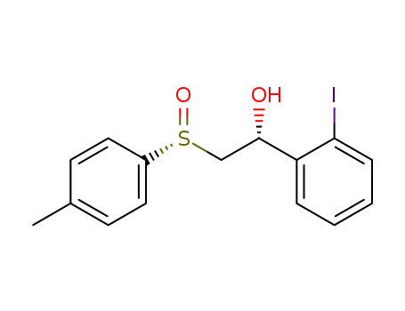 (-)-[1R,(S)R]-1-(2-iodo-phenyl)-2-(toluene-4-sulfinyl)-ethanol