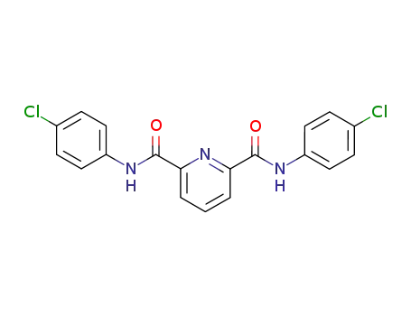 Molecular Structure of 126230-11-3 (N,N'-bis(4'-chlorophenyl)pyridine-2,6-dicarboxamide)