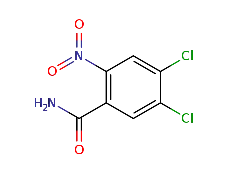 Molecular Structure of 952737-76-7 (4,5-dichloro-2-nitrobenzamide)