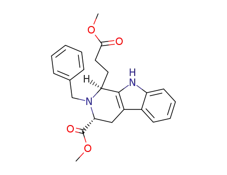 (1S,3R)-(-)-methyl 2-benzyl-3-methoxycarbonyl-1,2,3,4-tetrahydro-9H-pyrido<3,4-b>indole-1-propionate