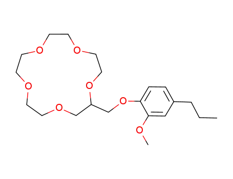 1,4,7,10,13-Pentaoxacyclopentadecane,
2-[(2-methoxy-4-propylphenoxy)methyl]-