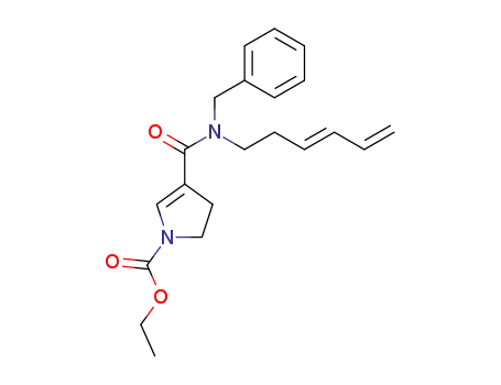 4-(benzylhexa-3(E),5-dienylcarbamoyl)-2,3-dihydropyrrole-1-carboxylic acid ethyl ester