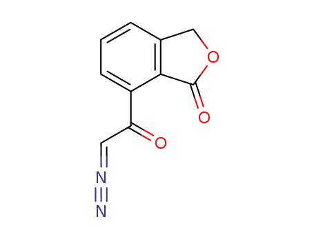 Molecular Structure of 113793-46-7 (1(3H)-Isobenzofuranone, 7-(diazoacetyl)-)