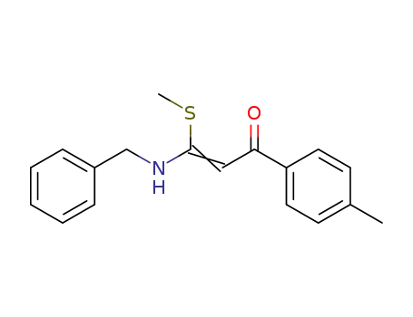 2-Propen-1-one,
1-(4-methylphenyl)-3-(methylthio)-3-[(phenylmethyl)amino]-