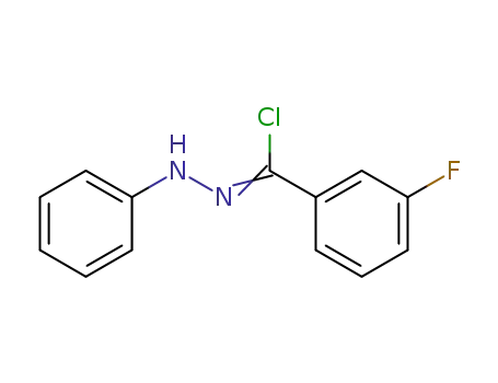 Molecular Structure of 1416007-76-5 (3-fluoro-N'-phenylbenzohydrazonoyl chloride)