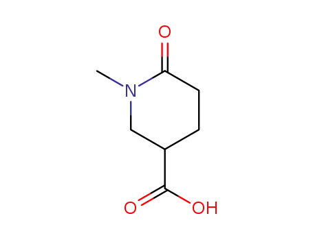 Molecular Structure of 22540-51-8 (1-Methyl-6-oxopiperidine-3-carboxylic acid)