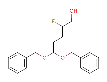Molecular Structure of 645413-07-6 (1-Pentanol, 2-fluoro-5,5-bis(phenylmethoxy)-)