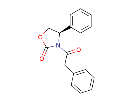 Molecular Structure of 161745-73-9 (2-Oxazolidinone, 4-phenyl-3-(phenylacetyl)-, (4R)-)