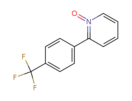 Molecular Structure of 874271-40-6 (2-(4-TRIFLUOROMETHYLPHENYL)PYRIDINE 1-OXIDE)
