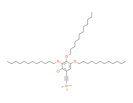 Benzene, 2-chloro-3,4,5-tris(dodecyloxy)-1-[2-(trimethylsilyl)ethynyl]-