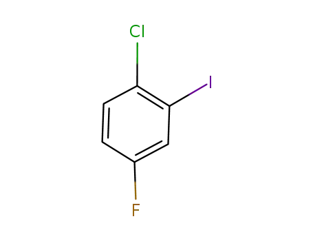 Molecular Structure of 202982-68-1 (1-CHLORO-4-FLUORO-2-IODOBENZENE)