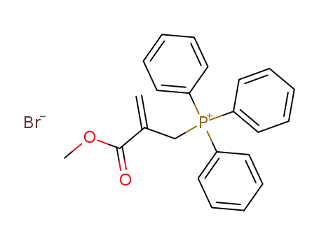Molecular Structure of 72707-68-7 ((2-(methoxycarbonyl)allyl)triphenylphosphonium bromide)