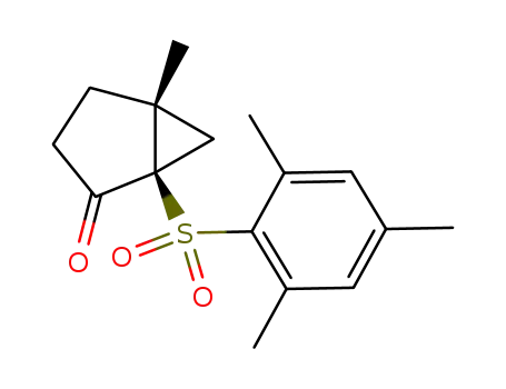 Molecular Structure of 510730-08-2 (Bicyclo[3.1.0]hexan-2-one, 5-methyl-1-[(2,4,6-trimethylphenyl)sulfonyl]-,
(1R,5R)-)