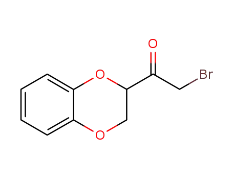 Molecular Structure of 1014-18-2 (2-BROMO-1-(2,3-DIHYDRO-1,4-BENZODIOXIN-2-YL)-1-ETHANONE,97%)