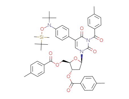 Molecular Structure of 887922-19-2 (C<sub>49</sub>H<sub>57</sub>N<sub>3</sub>O<sub>9</sub>Si)