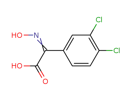 Molecular Structure of 146621-85-4 ((3,4-dichlorophenyl)hydroxyiminoacetic acid)