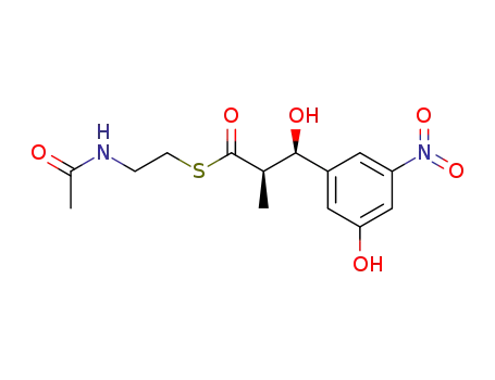 (2R,3R)-3-Hydroxy-3-(3-hydroxy-5-nitro-phenyl)-2-methyl-thiopropionic acid S-(2-acetylamino-ethyl) ester