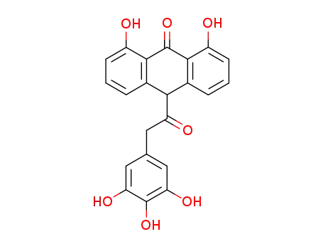 1,8-dihydroxy-10-<2-(3,4,5-trihydroxyphenyl)-1-oxoethyl>-9(10H)-anthracenone