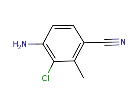 Molecular Structure of 573767-71-2 (4-amino-3-chloro-2-methylbenzonitrile)