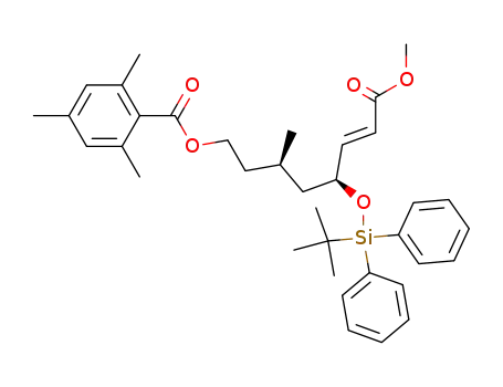 Benzoic acid, 2,4,6-trimethyl-,
(3R,5S,6E)-5-[[(1,1-dimethylethyl)diphenylsilyl]oxy]-8-methoxy-3-methyl-
8-oxo-6-octenyl ester