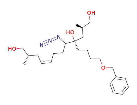 (Z)-(2R,4S,5S,11S)-5-Azido-4-(4-benzyloxy-butyl)-2,11-dimethyl-dodec-8-ene-1,4,12-triol