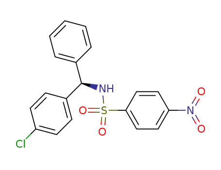 Molecular Structure of 840529-66-0 (Benzenesulfonamide, N-[(R)-(4-chlorophenyl)phenylmethyl]-4-nitro-)