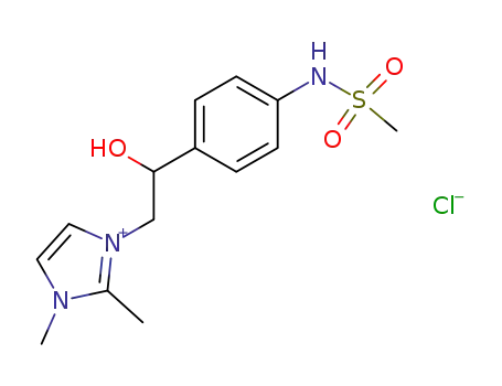 1-[2-Hydroxy-2-(4-methanesulfonylamino-phenyl)-ethyl]-2,3-dimethyl-3H-imidazol-1-ium; chloride