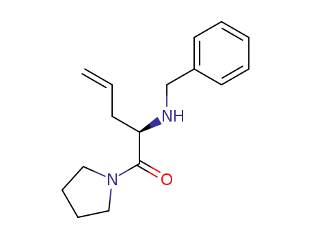 Pyrrolidine, 1-[(2R)-1-oxo-2-[(phenylmethyl)amino]-4-pentenyl]-