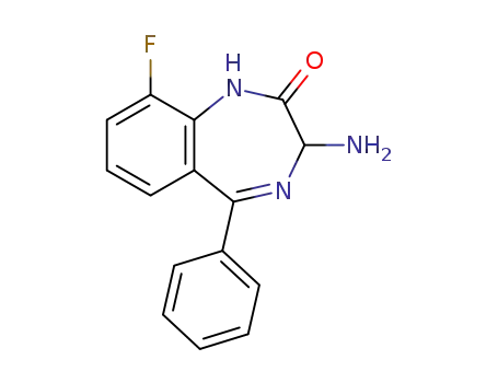 3-amino-9-fluoro-5-phenyl-1,3-dihydro-2H-benzo[e][1,4]diazepin-2-one