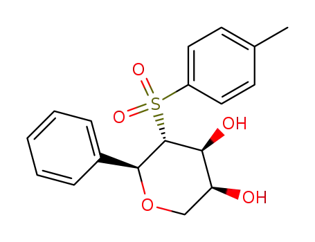 (+)-(3S,4S,5R,6S)-6-phenyl-5-(p-tolylsulfonyl)-tetrahydro-2H-pyran-3,4-diol