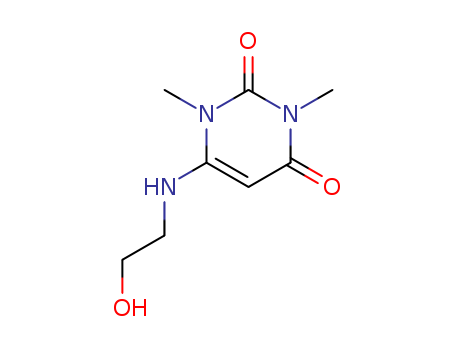 2,4(1H,3H)-Pyrimidinedione, 6-[(2-hydroxyethyl)amino]-1,3-di...