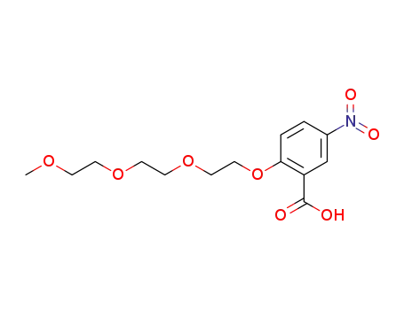 Molecular Structure of 600736-30-9 (Benzoic acid, 3-[2-[2-(2-methoxyethoxy)ethoxy]ethoxy]-5-nitro-)