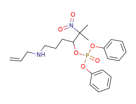 Molecular Structure of 350036-89-4 (Phosphoric acid, 1-(1-methyl-1-nitroethyl)-4-(2-propenylamino)butyl
diphenyl ester)