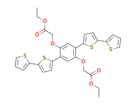 (2,5-bis-[2,2']bithiophenyl-5-yl-4-ethoxycarbonylmethoxy-phenoxy)-acetic acid ethyl ester