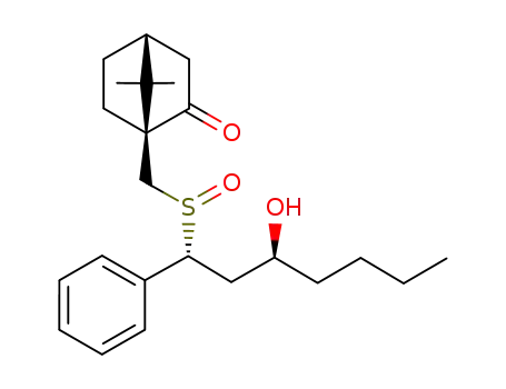 (3S)-1-[(1S,4R)-2-oxobornane-10-sulfinyl]-1-phenyl-3-heptanol