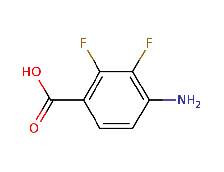 Molecular Structure of 194804-85-8 (4-Amino-2,3-difluorobenzoic acid)